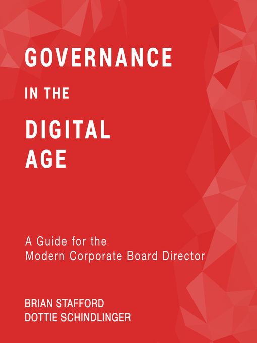 Title details for Governance in the Digital Age by Brian Stafford - Wait list